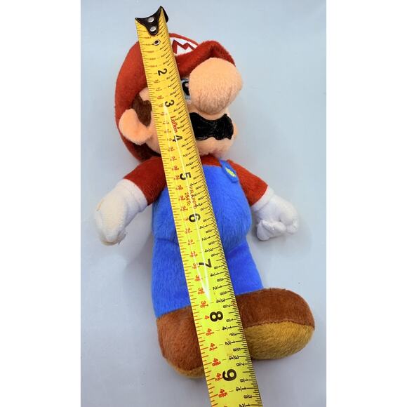 Super Mario Bros Plush Lot Of 6 Mario Toad Green Yoshi Rare Art 2010 - Picture 4 of 16